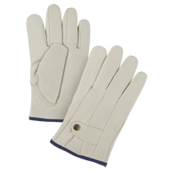 Gants de cordeur doubl&eacute;s pour l'hiver de premi&egrave;re qualit&eacute;, T-Grand, Paume Cuir fleur de vache, Doubleure Molleton Sécurité Médic