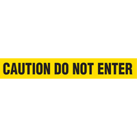 Barricade Tape, English, 3" W x 1000' L, 2 mils, Black on Yellow Sécurité Médic