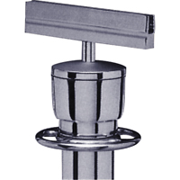 Sign Bracket for Portable Post, Satin Chrome Sécurité Médic