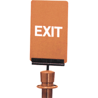 "Exit" Crowd Control Sign, 11" x 7", Plastic, English Sécurité Médic