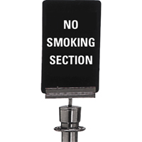 "No Smoking" Crowd Control Sign, 11" x 7", Plastic, English Sécurité Médic