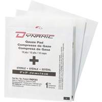 Dynamic Gauze, Pad, 3" L x 3" W, Sterile, Medical Device Class 1 Sécurité Médic