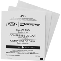 Dynamic Gauze, Pad, 4" L x 4" W, Sterile, Medical Device Class 1 Sécurité Médic