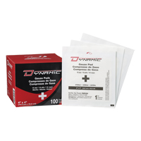 Dynamic Gauze, Pad, 4" L x 4" W, Sterile, Medical Device Class 1 Sécurité Médic