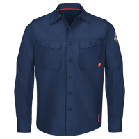 IQ Endurance&reg; Men's Work Shirts, Small, Navy Blue Sécurité Médic