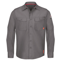 IQ Endurance&reg; Men's Work Shirts, Small, Grey Sécurité Médic
