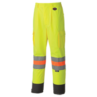 6009 Pantalon de s&eacute;curit&eacute; routi&egrave;re respirant, Polyester, T-petit, Jaune lime haute visibilit&eacute; Sécurité Médic