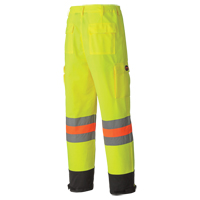 6009 Pantalon de s&eacute;curit&eacute; routi&egrave;re respirant, Polyester, T-petit, Jaune lime haute visibilit&eacute; Sécurité Médic