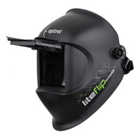 Liteflip Autopilot Welding Helmet, 3.94" L x 1.97" W View Area, 1/5/5 - 14 Shade Range, Black Sécurité Médic
