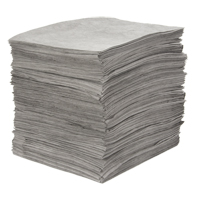 Premium Meltblown Sorbent Pads, Universal, 15" x 18", 25 gal. Absorbancy Sécurité Médic
