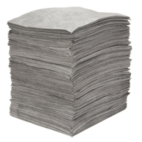 Premium Meltblown Sorbent Pads, Universal, 15" x 18", 30 gal. Absorbancy Sécurité Médic