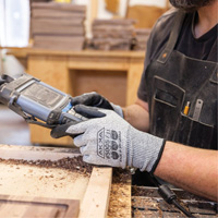 Cut Resistant Glove, Size Small/7, 10 Gauge, Foam Nitrile Coated, Dyneema&reg; Shell, ASTM ANSI Level A3/EN 388 Level C Sécurité Médic