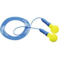 Bouchons d'oreilles E-A-R Push-Ins, Avec cordon, Paire - Sac en poly, 28/23 dB NRR, Taille unique Sécurité Médic