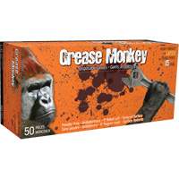 Grease Monkey&reg; Gloves, Medium, Latex, 15-mil, Powder-Free, Blue Sécurité Médic