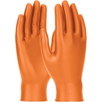 Grippaz Skins Ambidextrous Disposable Gloves, Small, Nitrile, 6-mil, Powder-Free, Orange Sécurité Médic