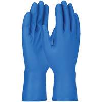 Grippaz Gloves, Small, Nitrile, 8-mil, Powder-Free, Blue Sécurité Médic