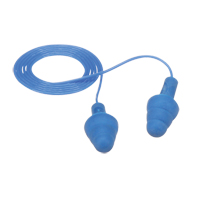 Bouchons d'oreilles d&eacute;tectables E-A-Rsoft UltraFit, Avec cordon, R&eacute;gulier, Vrac - Sac en poly, NRR dB 25 Sécurité Médic