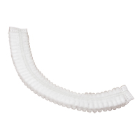 Bonnet bouffant pliss&eacute;, Polypropyl&egrave;ne, 19", Blanc Sécurité Médic