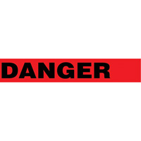 Floor Safety Tape, 3" x 54', Vinyl, Black/Red Sécurité Médic