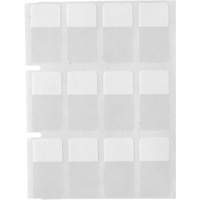 Core Series Self-Laminating Wire & Cable Labels, Vinyl, 0.5" L x 0.75" H, Clear Sécurité Médic