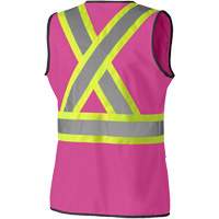 139PK Veste de s&eacute;curit&eacute; pour femme, Rose, T-petit, Polyester Sécurité Médic
