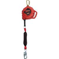 Rebel Self-Retracting Lifeline, 33', Galvanized Steel, Swivel Sécurité Médic