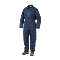 Lined Twill Coveralls, Men's, Navy Blue, Size Large Sécurité Médic