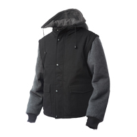 Zip-Off Sleeve Jacket, Men's, Large, Black Sécurité Médic