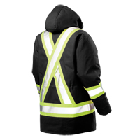 Parka de s&eacute;curit&eacute;, Noir, Grand Sécurité Médic