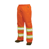 300D Safety Rain Pant, Polyester, Large, High Visibility Orange Sécurité Médic
