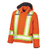 Manteau de s&eacute;curit&eacute;, Orange haute visibilit&eacute;, Grand Sécurité Médic