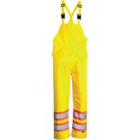 Open Road&reg; Bib Pants, Polyester, Small, High Visibility Lime-Yellow Sécurité Médic