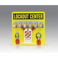 Hanger Board Kit, Laminated Steel Padlocks, 6 Padlock Capacity, Padlocks Included Sécurité Médic
