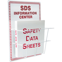 Basket-Style Aluminum Safety Data Sheet Center, English, Binders Included Sécurité Médic