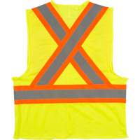 Traffic Safety Vest, High Visibility Lime-Yellow, 2X-Large, Polyester Sécurité Médic