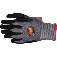 Gants en tricot de composite r&eacute;sistant aux coupures, Taille 6/T-petit, Calibre 13, Rev&ecirc;tement Mousse de nitrile, Enveloppe en Acier inoxydable/PEHP/TenActiv, ASTM ANSI niveau A7 Sécurité Médic