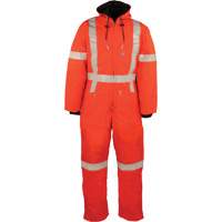 Reflective Insulated Coveralls, Small, Orange Sécurité Médic