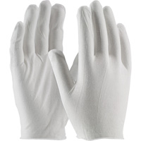 Inspection Gloves, Cotton, Unhemmed Cuff, One Size Sécurité Médic