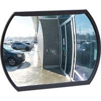 Miroir convexe rectangulaire/rond avec support, 12" h x 18" la, Int&eacute;rieur/Ext&eacute;rieur Sécurité Médic