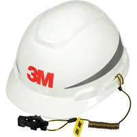 Hard Hat Tether, Coil, Clip/Loop Sécurité Médic
