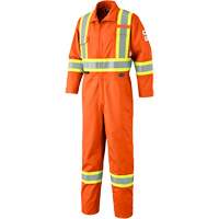 7702 Combinaison de s&eacute;curit&eacute; haute visibilit&eacute; ignifuge, Taille 36, Orange Sécurité Médic