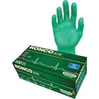 Gants jetables avec alo&egrave;s, Petit, Vinyle, 5 mils, Sans poudre, Vert Sécurité Médic