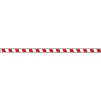 Tough-Mark Heavy-Duty Floor Marking, Rectangle, 48" L x 4" W, Red and White, Polyethylene Sécurité Médic