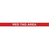 Tough-Mark Heavy-Duty Floor Marking, Rectangle, 48" L x 4" W, Red, Polyethylene Sécurité Médic
