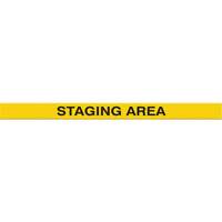 Tough-Mark Heavy-Duty Floor Marking, Rectangle, 48" L x 4" W, Yellow, Polyethylene Sécurité Médic