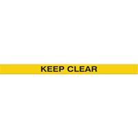 Tough-Mark Heavy-Duty Floor Marking, Rectangle, 48" L x 4" W, Yellow, Polyethylene Sécurité Médic