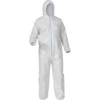 Protective Coveralls, Medium, White, Microporous Sécurité Médic