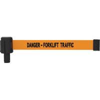 PLUS Banner Cassette, Danger - Forklift Traffic, 15', Orange Tape Sécurité Médic