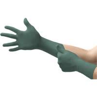 Dura Flock Gloves, Small, Nitrile, 8-mil, Powder-Free, Green Sécurité Médic