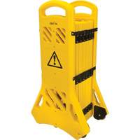 Portable Mobile Barrier, 40" H x 13' L, Yellow Sécurité Médic